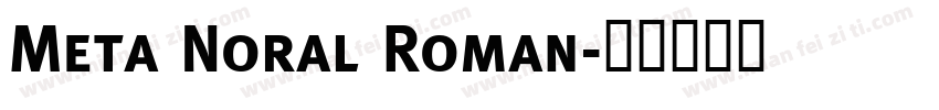 Meta Noral Roman字体转换
